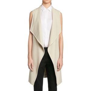 NWT HUGO BOSS Kalimi Stretch Crepe Belted Vest Size 2 *Post Party Host Pick*